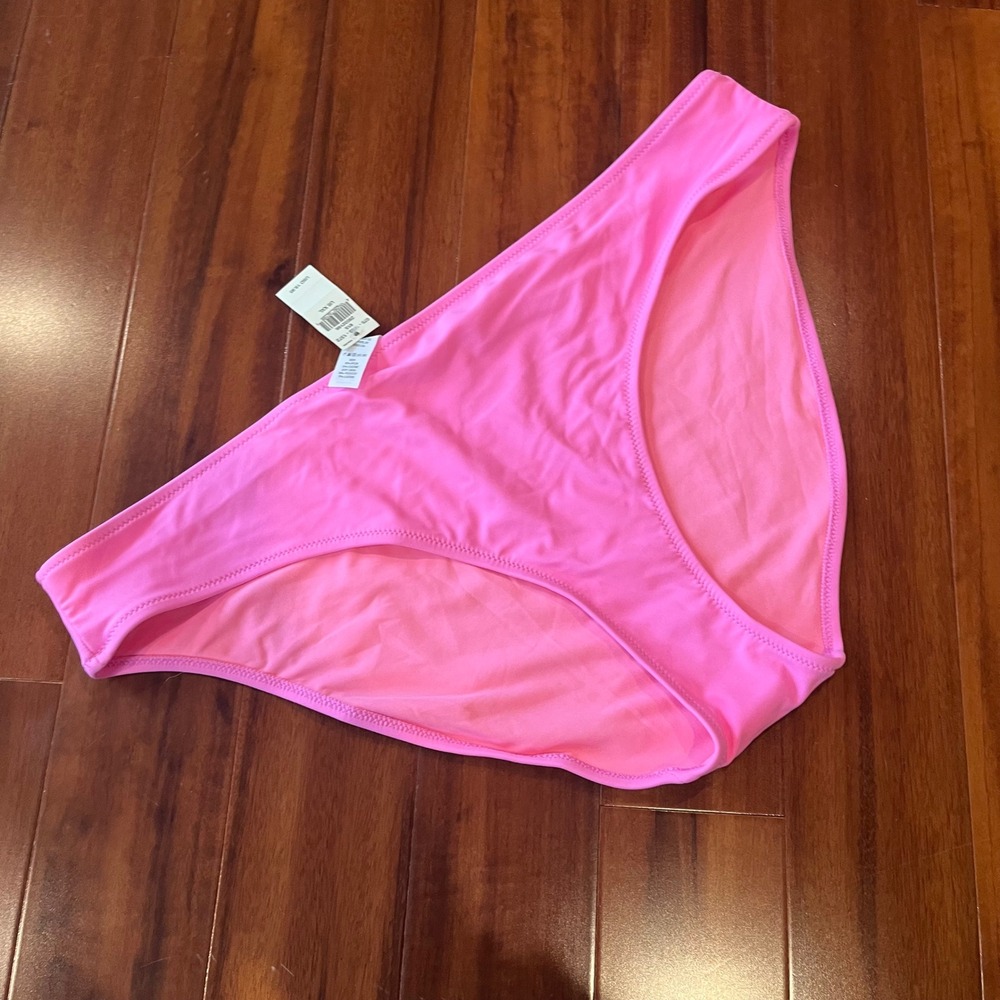 Aerie Bikini Swim Bottom Solid Neon Pink Beach Resort New NWT Plus Size XXL / 2X